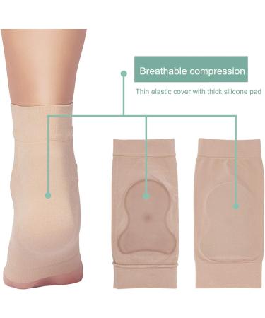 SUNGOOYUE 1Pair Heel Silicone Padded Protective Sleeve Soft Foot Ankle Elastic Protection Sock Breathable Foot Heel Crack Sock - Buy Online on GoSupps.com
