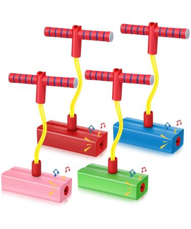 4 Pcs Pogo Stick Foam Pogo Jumper for Kids Foam Pogo Jumper Pogo Stick Toy Fun and Safe Jumping Stick for Teens Adults Outdoor Indoor Sports Gift,makes Squeaky Sounds and Squeaks with Each Hop - Buy Online on GoSupps.com