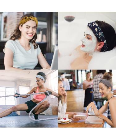 YARIEW 20 Pcs Womens Headbands Set - No Slip Boho Turban Style Hair Accessories for Women and Girls - Buy Online on GoSupps.com