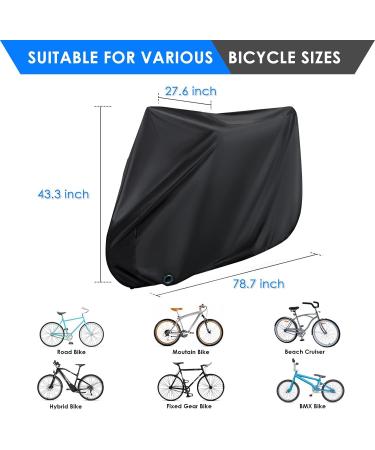 Outdoor Waterproof Asika Bike Cover with Lock Hole - Mountain Bike Protection - Buy Online on GoSupps.com