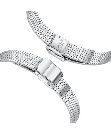 Buy Mvryce Inspire Watch Strap - Adjustable Stainless Steel Bracelet for Inspire/Inspire HR/ACE 2 - Durable Metal Replacement Band in Silver - Buy Online on GoSupps.com