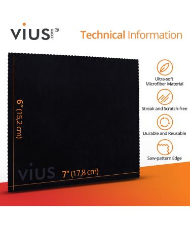 Vius Premium Lens Cleaner Spray for Eyeglasses, Cameras & Lenses - 8oz 2-Pack - Removes Fingerprints, Dust & Oil - Buy Online on GoSupps.com