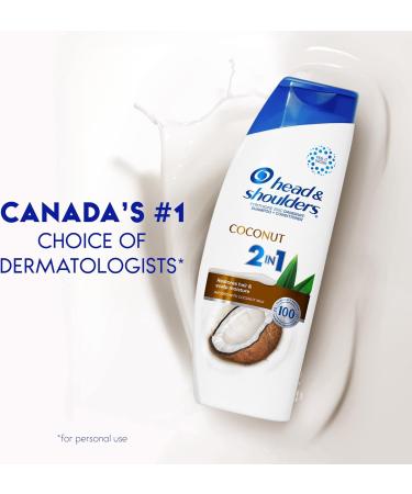 Head & Shoulders Coconut Daily-Use Anti-Dandruff Paraben Free 2-in-1 Shampoo + Conditioner 613ML - Buy Online on GoSupps.com
