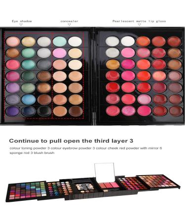 VIOLA HOUSE 177 Colors Eyeshadow Palette Makeup Set Stage Performances Party Professional Box Cosmetics Make-Up Cassette Set in Travel Kit Beauty Case with Mirror - Buy Online on GoSupps.com
