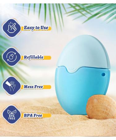 Sunscreen Applicator for Kids & Families - BPA Free Refillable Sunblock Buddy Brush Set - Sun Lotion Applicator Brush (Blue - Buy Online on GoSupps.com