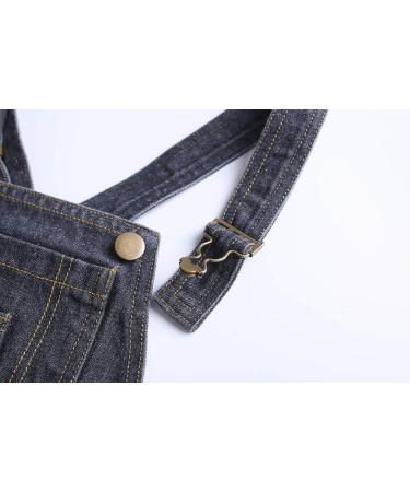 KIDSCOOL SPACE Baby Boy Girl Jean Overalls | Toddler Ripped Denim Workwear | 6-12 Months Blue-2079 - Buy Online on GoSupps.com