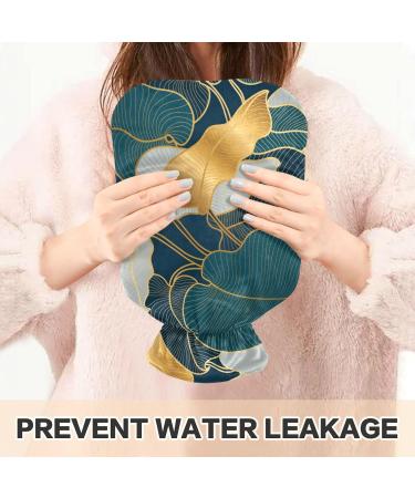 Shop Naanle Vintage Palm Leaf Hot Water Bottle - 2L Large Transparent Bottle for Pain Relief & Heat Therapy | International Shipping Available - Buy Online on GoSupps.com