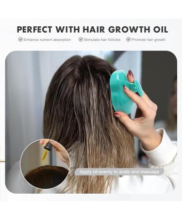 FREATECCH CHAUT Massage Brush - Wet & Dry Shampoo Brush for Scalp Peeling Head Massage & Healthy Hair Growth - Silicone Ridge Care - Classic Green - Buy Online on GoSupps.com