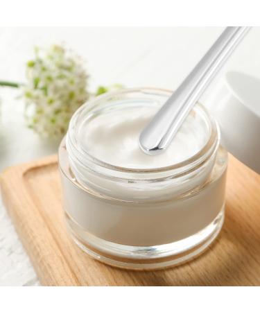 VOCOSTE 4 Pcs Makeup Spatula Set - Mini Spoon & Eye Cream Massage Sticks for Facial Cream - Zinc Alloy - Silver Tone - Buy Online on GoSupps.com