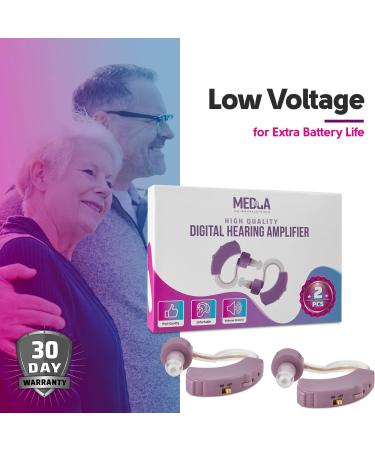 Set of 2 Small Noise-Reducing Digital Devices for Adults, Seniors & Women - Purple - Buy Online on GoSupps.com