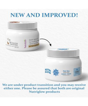 Nutriglow Hair Spa Cream with Keratin Repair Formula for All Hair Types Professional Care 300G - Buy Online on GoSupps.com