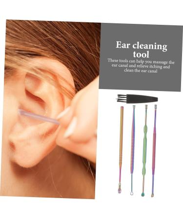 Ear Wax Remover Kit - Set of 3 Stainless Steel & Plastic Ear Cleaning Tools - Buy Online on GoSupps.com