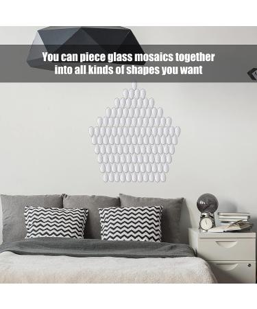 Purpeak Teardrop Craft Mirrors - 150 Pieces Small Glass Mirror Mosaic Tiles for DIY Home Decor - Buy Online on GoSupps.com
