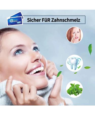 Whitening Strips - 28 Stripes for White Teeth Safe Enamel Whitening Non-Sensitive Tooth Bleach Removes Stains | 14 Sessions - Buy Online on GoSupps.com