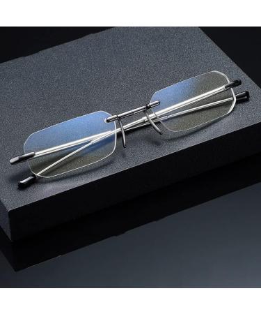 DIBAKO Foldable Reading Glasses - Ultralight Anti Blue Light Readers for Men & Women - HD Sunglasses in Gray +1.00 - Buy Online on GoSupps.com