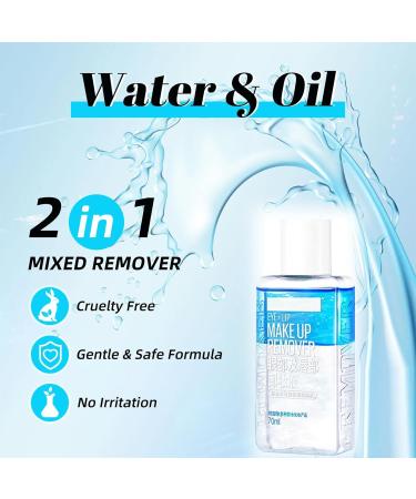 Double Effect Waterproof Eye Make-Up Remover 150ml Unique Water & Oil Combination Gentle Formula For Eye Lip & Face Makeup Sensitive Skin - Buy Online on GoSupps.com
