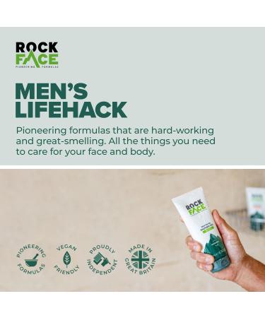Rockface Men's Shower Gel 200ml - Fresh Masculine Scent - All-in-One Body Wash for Men - Buy Online on GoSupps.com