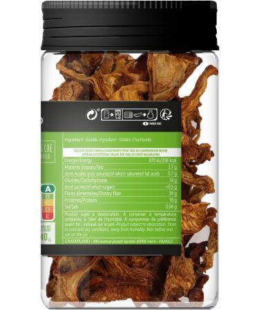 Champiland - Dried Chanterelle - Selected Sylvester Mushrooms and Hand Sorted - Exceptional Flavor - Mushrooms High in Prote - Buy Online on GoSupps.com