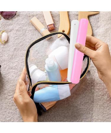 Ustnir Travel Toothbrush Case - 3 Pack Plastic Storage for Clean Brushes | Perfect for Traveling & Vacations - Buy Online on GoSupps.com