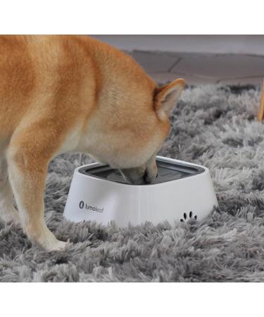 Lumoleaf Dog & Cat Water Bowl - Anti-Spill Slow Feed Gray Double Floating Plate - Buy Online on GoSupps.com