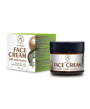 Creme Escargot 75ml - Cr me Hydratante d'Escargot & Alo s - Ingr dients Naturelle Anti- ge Anti-rides et Anti-taches - Cr me Visage R g n ratrice & claircissant - Soin Visage et D collet