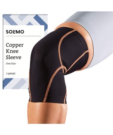 Amazon Brand - Solimo Copper Knee Sleeve  One Size