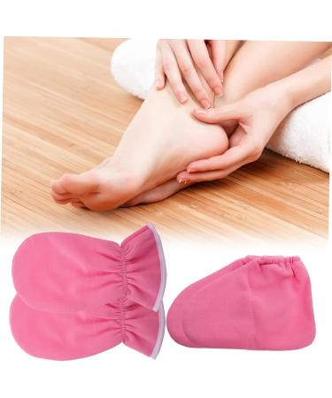 Veemoon Moufles de Soin Mains Cire Paraffine Chaussettes Soin Pieds Cire Paraffine Lot 2 Pi ces Taille Unique Hydratants Nourrissants pour Femmes Usage Spa et Domicile Polyester Rose - Buy Online on GoSupps.com