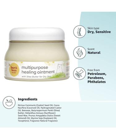 Burt's Bees Baby Healing Ointment 7.5 oz - Natural Moisturizing Skin Care with Shea Butter - Buy Online on GoSupps.com