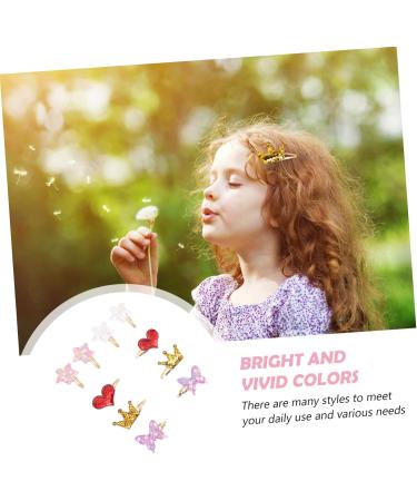 minkissy 5 Pairs Hairpin Kids Barrettes Butterfly Hair Clip Xmas Hair Clips Glitter Clips Sequin Star Barrette Toddler Hair Heart Hair Accessories Sequin Clips Baby Cartoon Crystal Clip - Buy Online on GoSupps.com