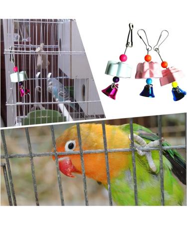 PENKOHOME 3 Pcs Bird Chewing Toys Bird Beak Grinding Stone With Bells Rat Mineral Lava Rock Block Chewing Toys for Parrot - Buy Online on GoSupps.com