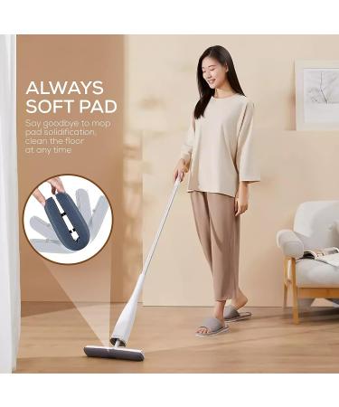 Sponge Mop for Floor Cleaning + 2 Replaceable Heads | Self Squeeze | Fast Absorbing | Hard Floors, Wood, Tile, Glass, Marble | PVA Cleaning Mop - Buy Online on GoSupps.com