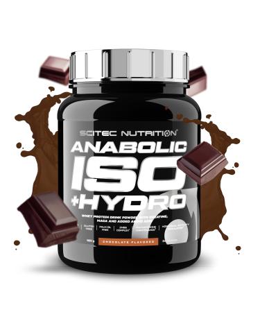 Scitec Nutrition Anabolic Iso+Hydro - Whey Protein Blend - With Creatine Maca & Amino Acids - ZMB6 Complex for Testosterone Maintenance 920 g Chocolate