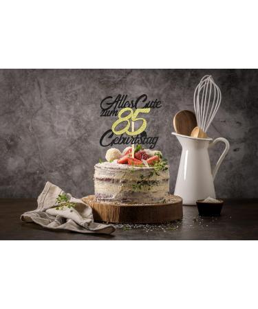 Sumerk 85th Birthday Cake Topper | Happy 85th Birthday Decoration for Men & Women | Celebrate 85 Years with Style! - Buy Online on GoSupps.com