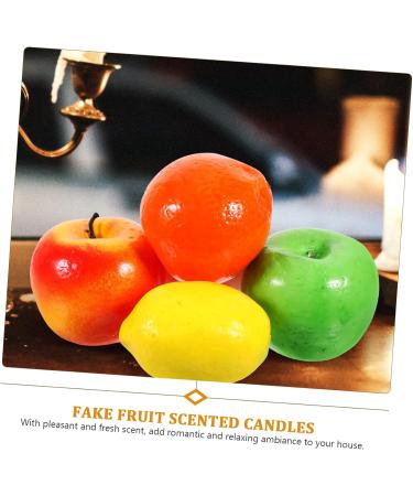 FRCOLOR 20 Pcs Christmas Fruit Candles Orange Decor Artificial Fruit Candles Fruit Figurines Fireplace Decor Lemon Shaped Candles Peach Shaped Candles Mantel Decor Statue Paraffin Indoor - Buy Online on GoSupps.com