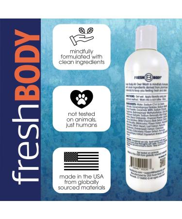 Fresh Body FB All Over Wash & Travel Size - Citrus Vanilla Grove Body Wash for Men & Women | Sulfate Paraben & Dye-Free - Buy Online on GoSupps.com