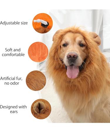 Shop Lion Mane Dog Costume - Perfect for Medium to Large Dogs & Cats | International Shipping Available - Buy Online on GoSupps.com