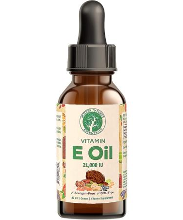 Food Grade Natural Vitamin E Oil 21,000 IU - 1oz - d-Alpha Tocopherol - Mother Nature's Essentials - Buy Online on GoSupps.com