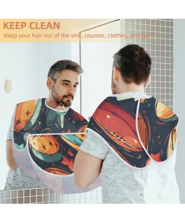 Beard Bib Apron for Men | Hair Catcher & Shaving Aid | Perfect Father's Day & Christmas Gift | Unique Sports Balls & Pentagram Design - Buy Online on GoSupps.com