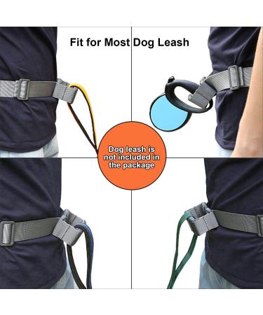 Hands Free Dog Leash with Waist Belt for Jogging Running Walking Waist Bag Pack Women Men Phone Keys Money Holder (Orange) - Buy Online on GoSupps.com
