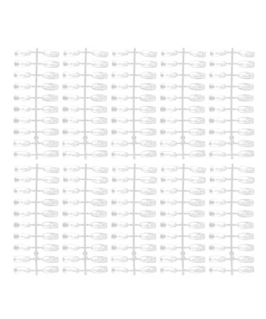 Wrong nail tips display 200 pieces nail display sticks transparent pointed nail art display chart board wrong nail tips Transparent nail art color style display tips nail art accessories for na