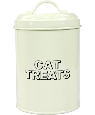 CrazyGadget Vintage Classic Retro Cat Food Treats Storage Container Set - Cream - Buy Online on GoSupps.com
