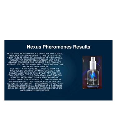 Nexus Pheromones - Pheromones Cologne for Men - Buy Online on GoSupps.com