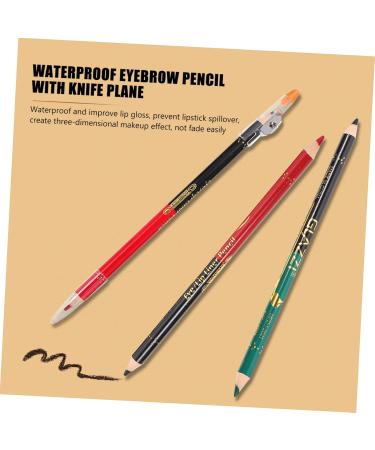 FOMIYES Lip Glitter 36 Pcs Lip Liner Eyeliner Eyebrow Pen Grey Eyebrow Pencil Matte cil Eyebrow Powder - Buy Online on GoSupps.com