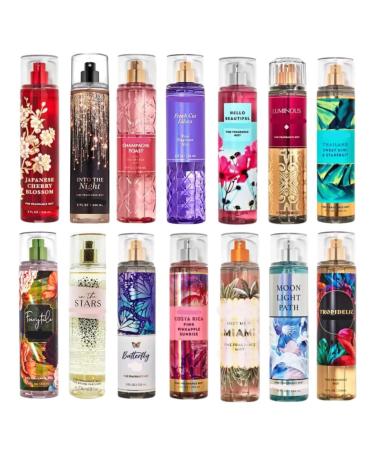 3 Pack Random Miscellaneous Assorted Fine Fragrance Mist 8 oz each (24 oz total)
