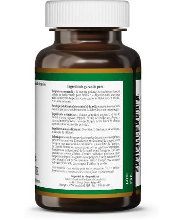 Nature's Sunshine Papaya Mint 70 chewable tablets - Buy Online on GoSupps.com
