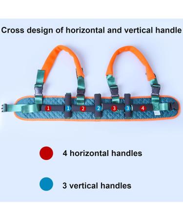 ZXJDP Gang Belt for Seniors - 8 Handle Transfer Gate Belt with Quick Lock Buckle Anti-Slip Walking Aid - XL Size - Buy Online on GoSupps.com