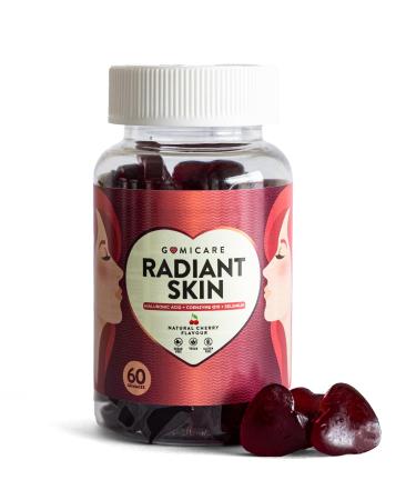 Gummies d'Acide Hyaluronique + Coenzyme Q10 + S l nium + Vitamines C E et Zinc Bonbons (Gommes) Vegans pour une Peau Hydrat e et Saine 60 unit s Sans Sucre Sans Gluten