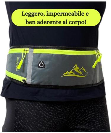 INUFYSOUL Plassers for Chore - Men's Running Bag with Hip Pocket & Sports Belt for Jogging Hiking & Fitness - Compatible with All Smartphones (Gray) - Buy Online on GoSupps.com