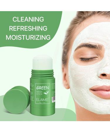 2 Pack Green Tea Purifying Clay Mask Stick - Deep Clean Oil Control & Blackhead Removal for All Skin Types | 80g - Buy Online on GoSupps.com