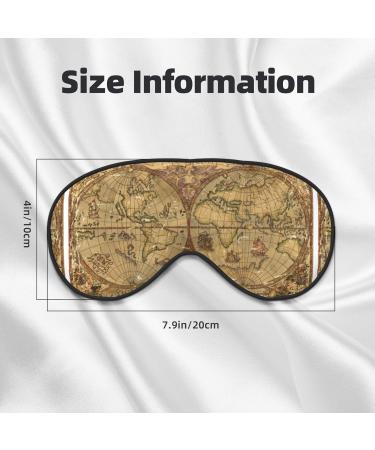 World Map Sleep Mask | Adjustable Double-Sided Eye Covers for Perfect Shading & Eye Edema Relief | Soft & Comfortable Travel Accessory - Buy Online on GoSupps.com